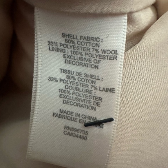 Rebecca Taylor Tweed Peplum Top Size 2 Studded Sleeveless Blush Pink - Picture 5 of 6